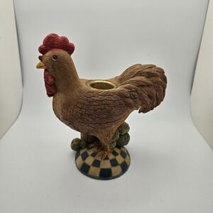 Rustic‎ Rooster Candle Holder Farmhouse Country Decor